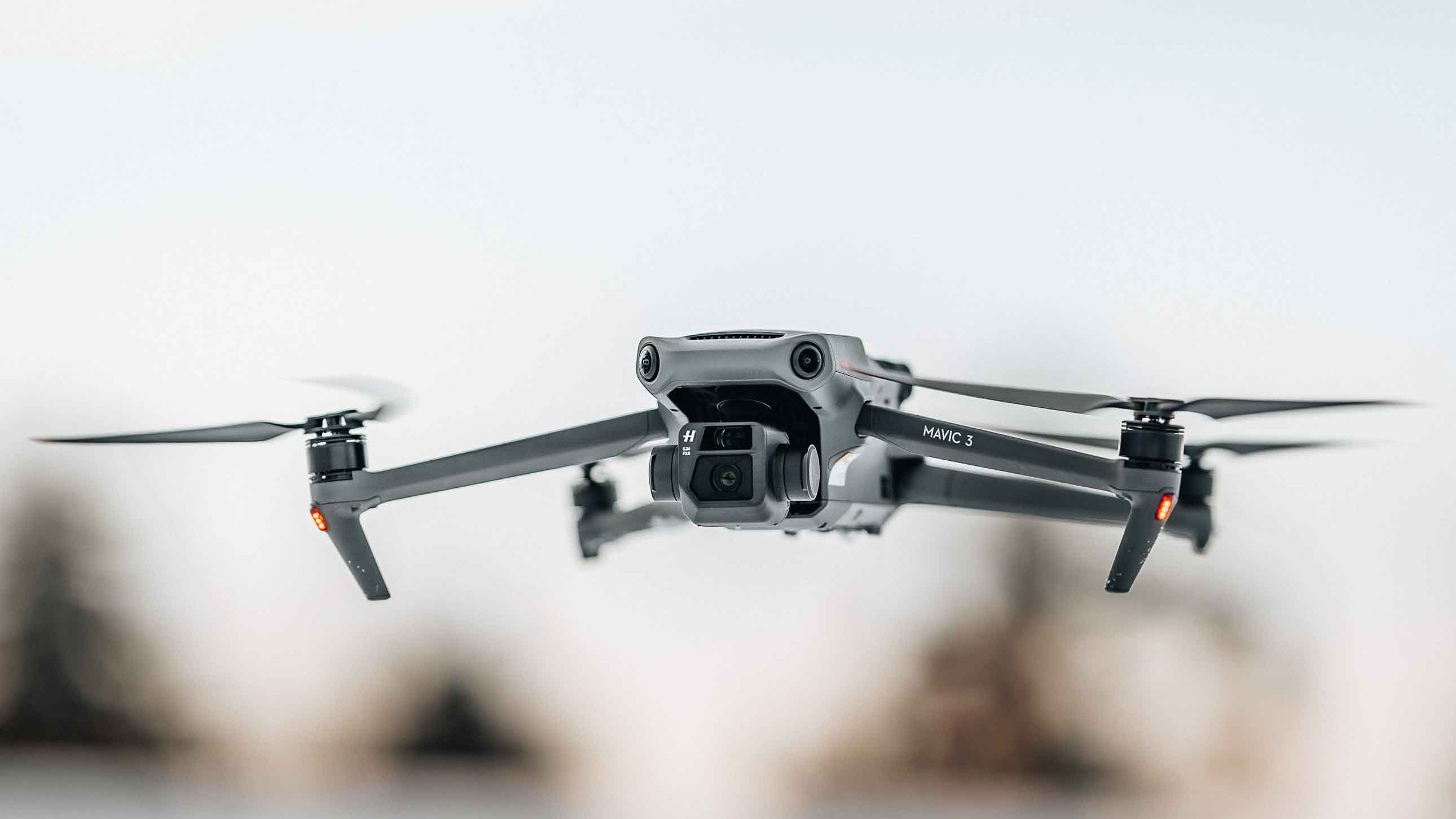 Mavic 3 drone hovering in the air